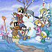 Bild: Die Baby Looney Tunes spielen mit Frosty