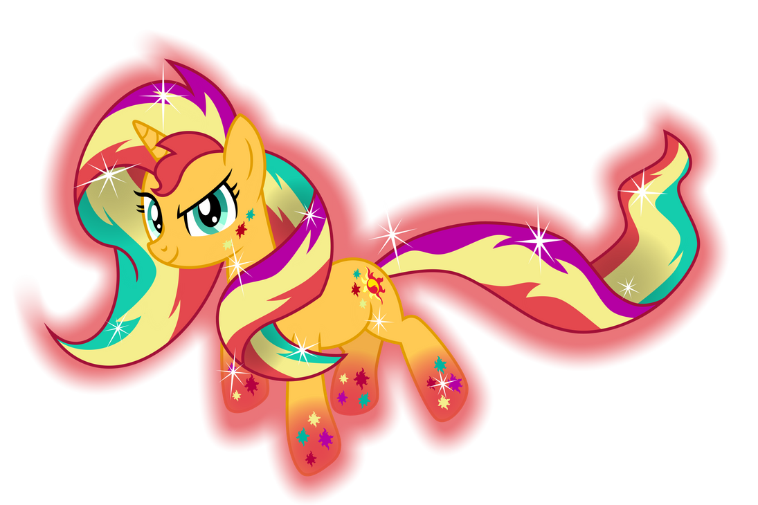 Rainbow Power Sunset Shimmer by emeraldblast63